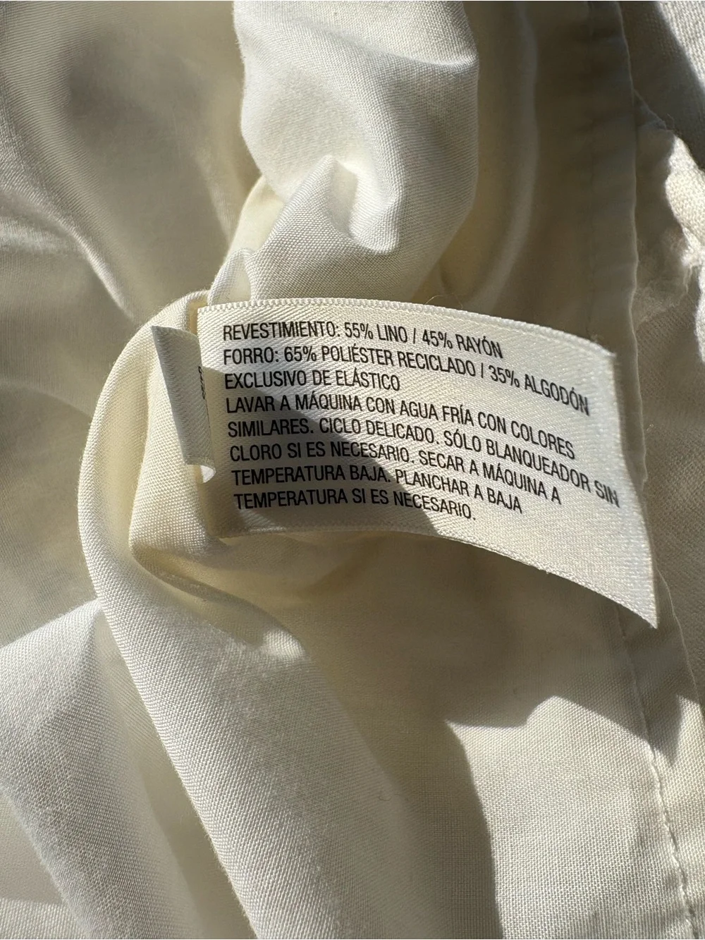 White Linen Summer Dress V-Neck Spaghetti Strap